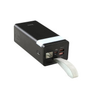 Повербанк Hoco J86 40000 mAh LED дисплей USB-A USB-C microUSB черный