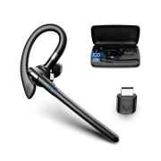 Беспроводные наушники YYK-526 Bluetooth 5.4 с заушным креплением шумоподавлением и защитой IPX6 — Черные