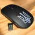Мышка Бесшумная Беспроводная Kerui K101 USB 2.4G + Bluetooth для Windows Android Macbook Ноутбука Планшета С подсветкой Тризуб